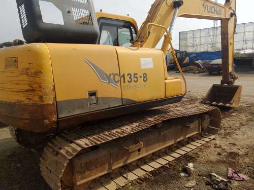 内蒙古出售转让二手6000小时2011年玉柴YC135挖掘机