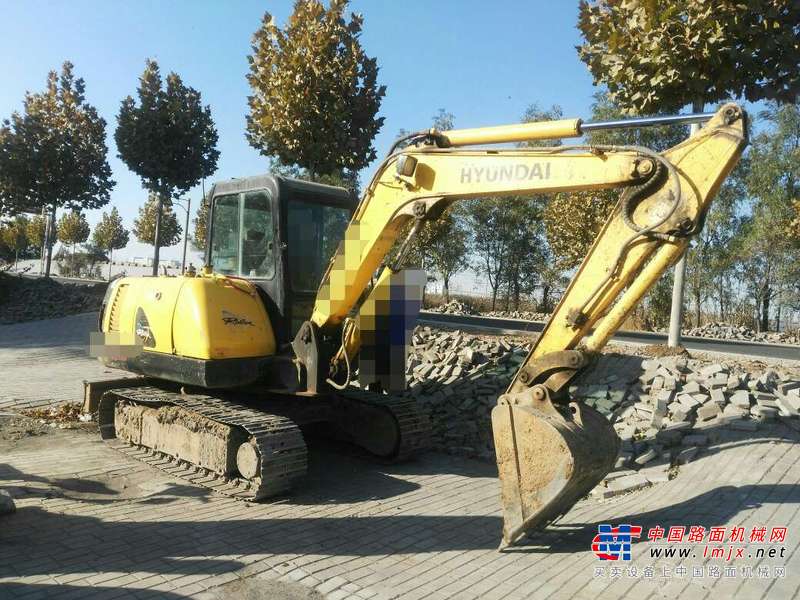 山西出售转让二手8700小时2007年现代R55挖掘机