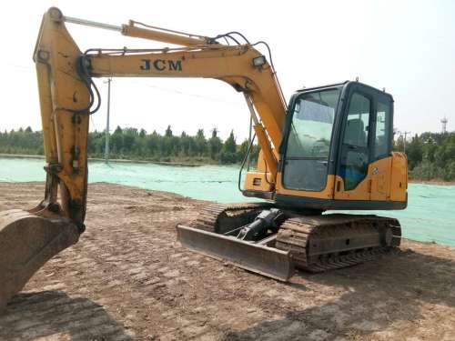 山东出售转让二手1400小时2014年山重建机JCM907D挖掘机