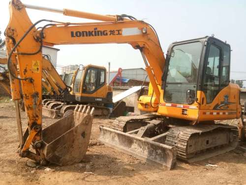 山东出售转让二手5000小时2014年龙工LG6075挖掘机