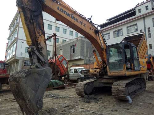 贵州出售转让二手7034小时2013年龙工LG6225挖掘机