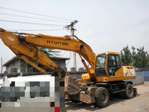 山西出售转让二手12000小时2008年现代轮挖R210W挖掘机
