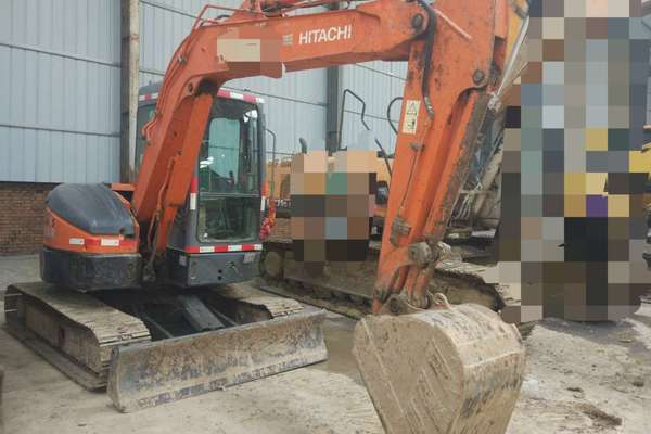 陕西出售转让二手8000小时2007年日立EX55UR挖掘机