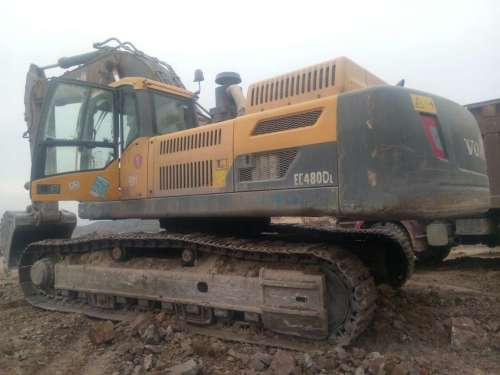 山西出售转让二手8000小时2012年沃尔沃EC480DL挖掘机