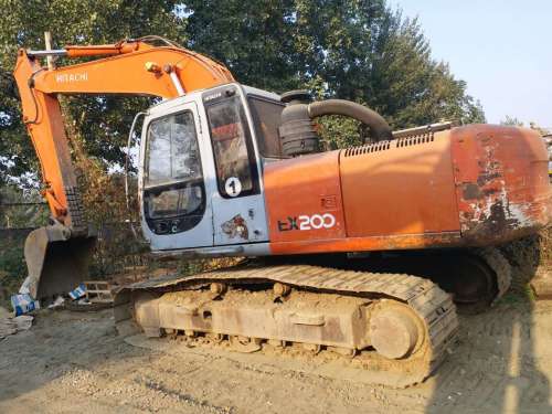 天津出售转让二手18160小时2003年日立EX200挖掘机