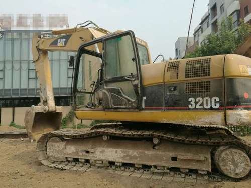山东出售转让二手9827小时2007年卡特彼勒320C挖掘机