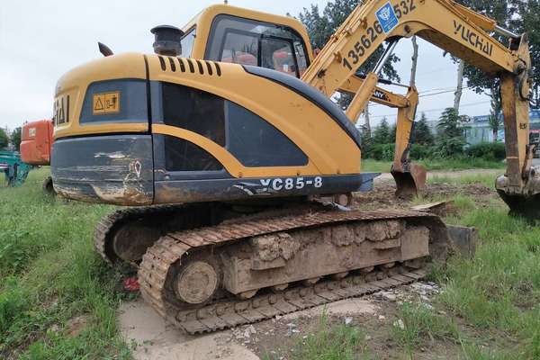 山东出售转让二手4500小时2012年玉柴YC85挖掘机