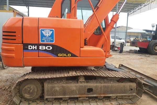 陕西出售转让二手4400小时2013年斗山DH80GOLD挖掘机