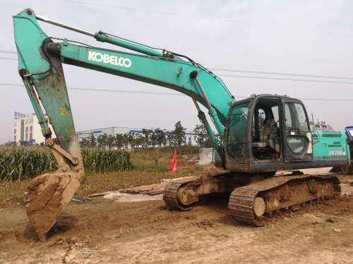 陕西出售转让二手8000小时2011年神钢SK210LC挖掘机