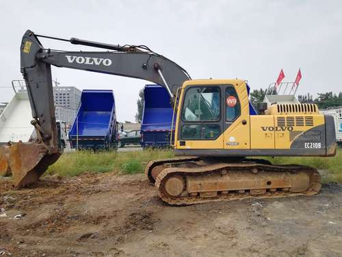 山东出售转让二手7600小时2011年沃尔沃EC210B挖掘机