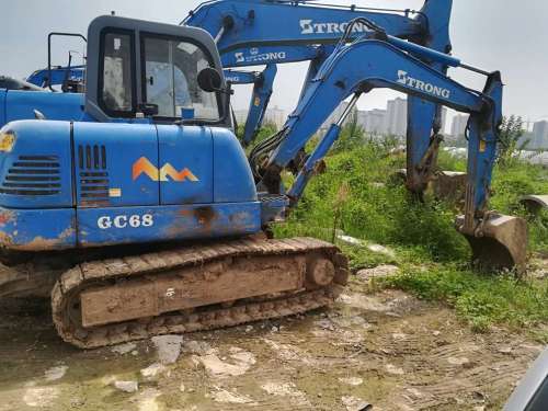 安徽出售转让二手3500小时2011年山重建机GC68挖掘机