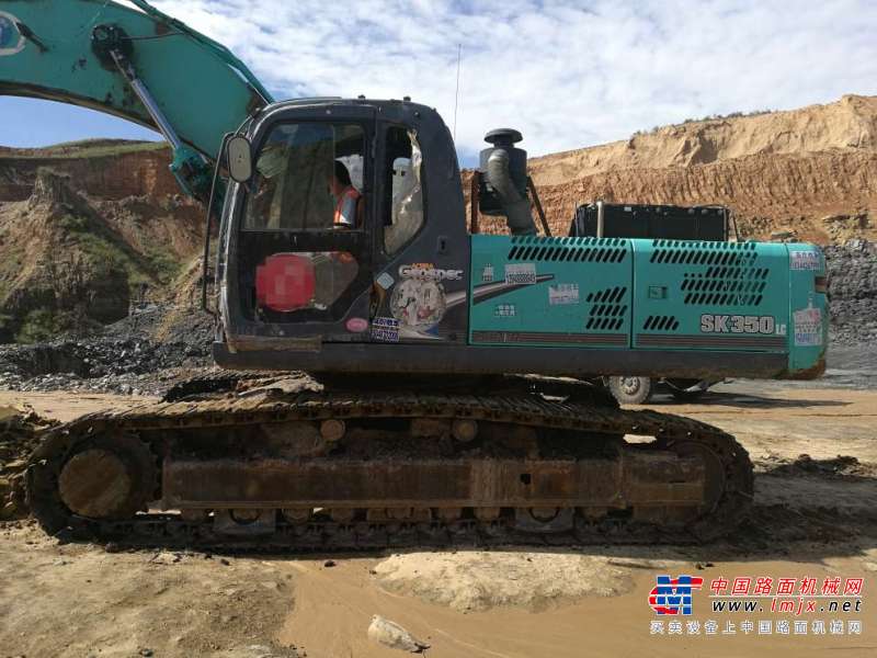 内蒙古出售转让二手15000小时2009年神钢SK350LC挖掘机