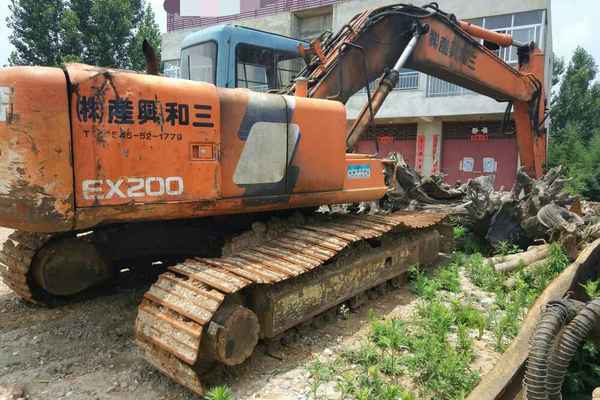 湖北出售转让二手12000小时2007年日立EX200挖掘机