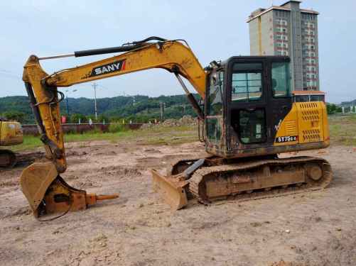 四川出售转让二手4000小时2015年三一重工SY75挖掘机