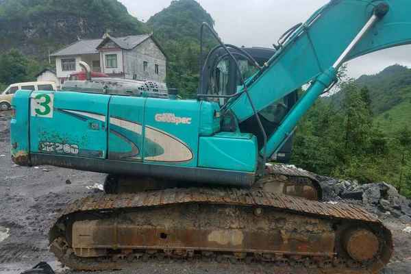 贵州出售转让二手6800小时2009年神钢SK250挖掘机