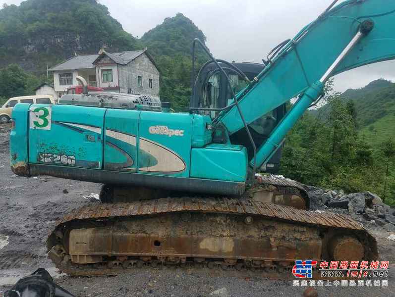 贵州出售转让二手6800小时2009年神钢SK250挖掘机