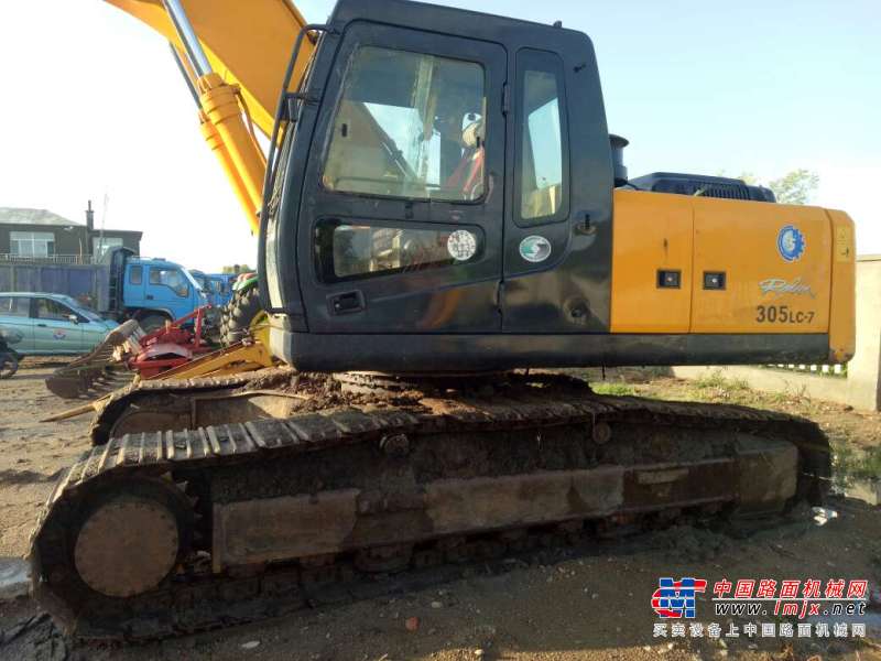 黑龙江出售转让二手19001小时2008年现代R225挖掘机