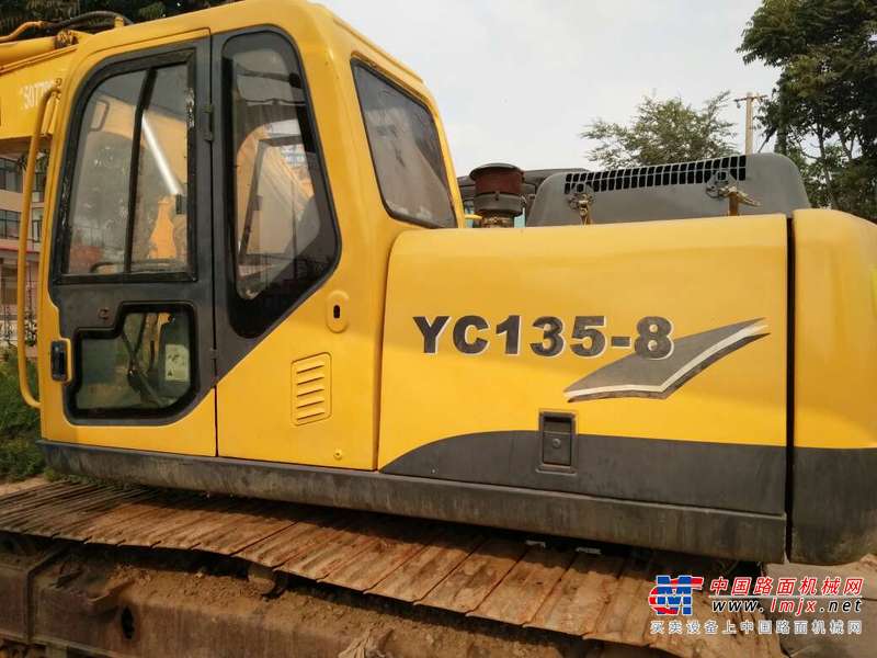 河北出售转让二手8520小时2009年玉柴YC135挖掘机