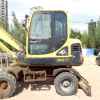 宁夏出售转让二手8000小时2009年现代轮挖R60W挖掘机