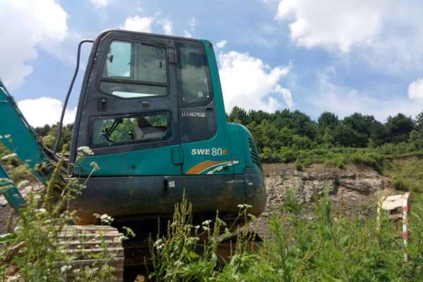 贵州出售转让二手4500小时2014年山河智能SWE70E挖掘机