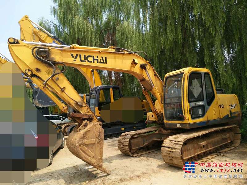 山东出售转让二手8000小时2010年玉柴YC135挖掘机