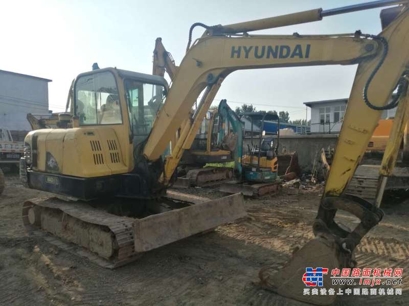 山东出售转让二手7573小时2010年现代R60挖掘机