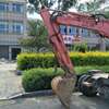 山西出售转让二手4000小时2013年福建劲工轮挖JG608S挖掘机