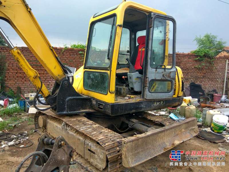 山东出售转让二手9500小时2008年现代R55挖掘机