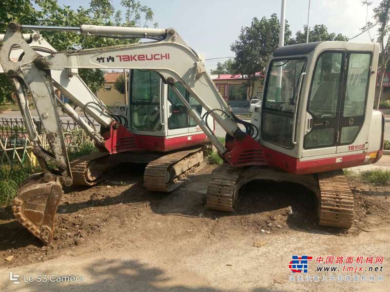 山东出售转让二手5200小时2012年竹内TB160C挖掘机