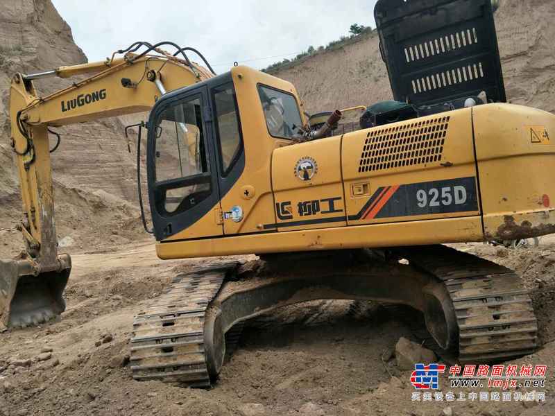 甘肃出售转让二手6000小时2011年柳工CLG925D挖掘机