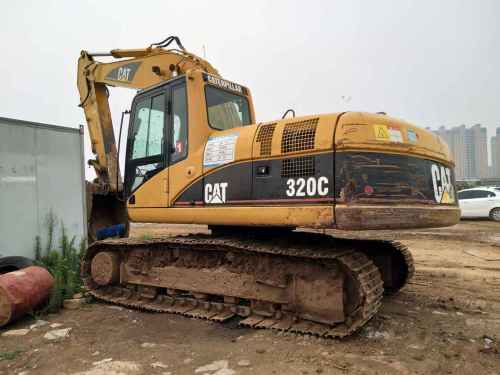 山东出售转让二手9000小时2006年卡特彼勒320C挖掘机