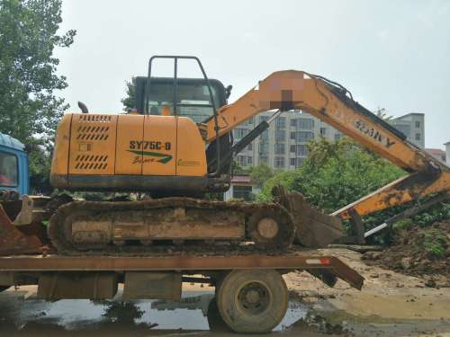 山东出售转让二手7445小时2013年三一重工SY75C挖掘机