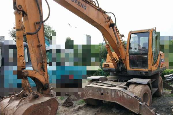 山西出售转让二手5100小时2012年玖丰重工轮挖JFL160挖掘机
