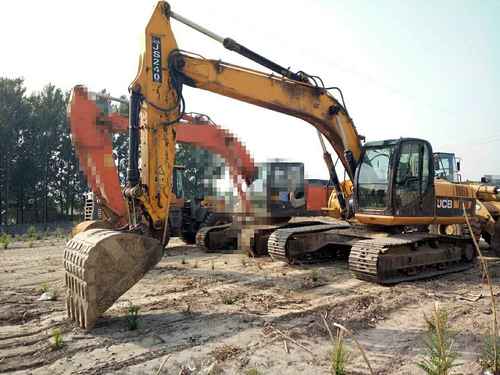 山西出售转让二手9000小时2012年JCBJS220LC挖掘机