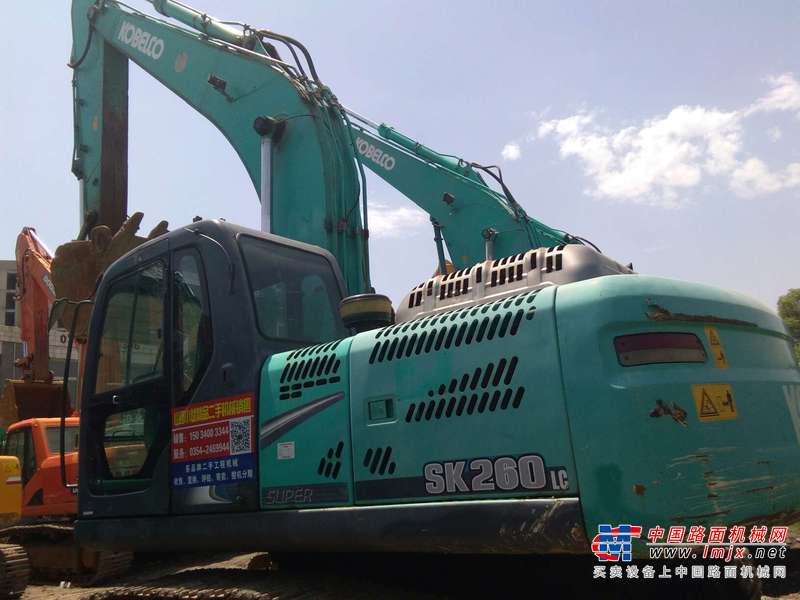 山西出售转让二手8000小时2011年神钢SK260LC挖掘机