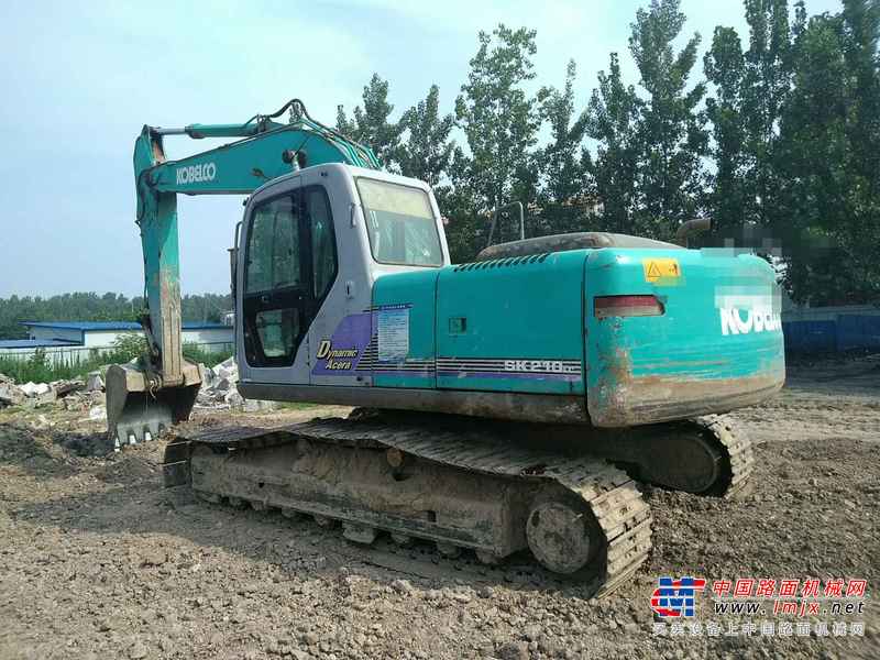 河南出售转让二手15585小时2009年神钢SK210LC挖掘机