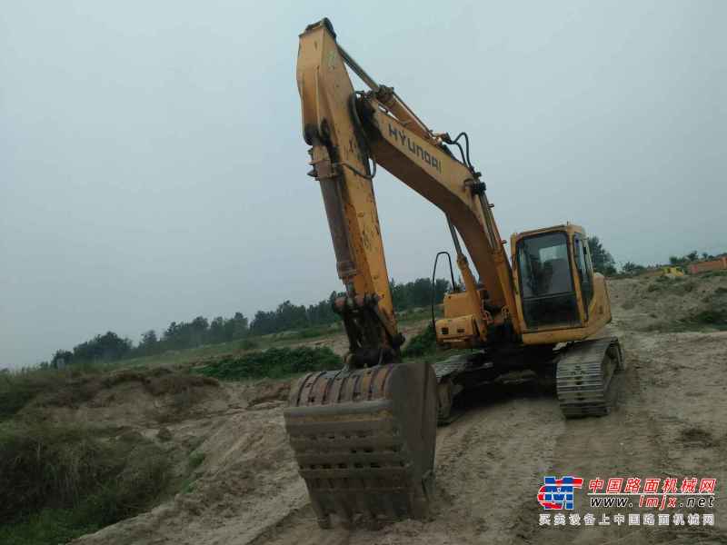 陕西出售转让二手8000小时2008年现代R225LC挖掘机