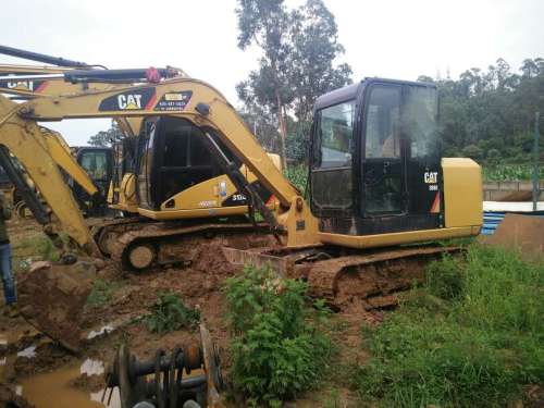 云南出售转让二手2400小时2013年卡特彼勒306E挖掘机