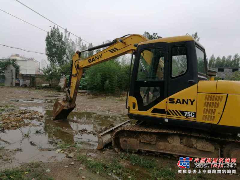 山东出售转让二手8563小时2010年三一重工SY75C挖掘机