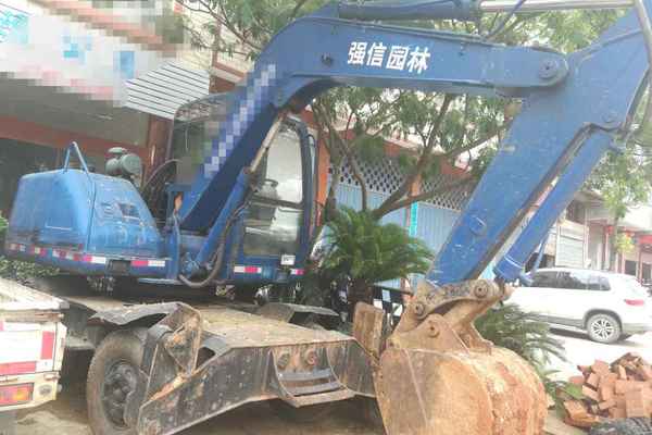 江西出售转让二手6000小时2010年愚公机械轮挖WYL75挖掘机
