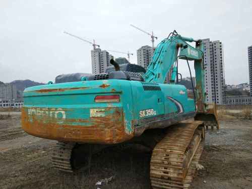 湖北出售转让二手3000小时2012年神钢SK350LC挖掘机