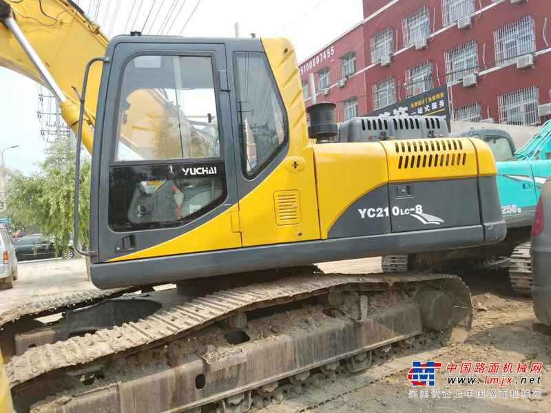 河北出售转让二手6400小时2011年玉柴YC210LC挖掘机