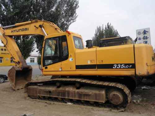 辽宁出售转让二手9000小时2007年现代R335LC挖掘机