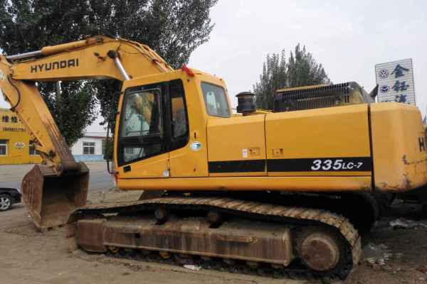辽宁出售转让二手9000小时2007年现代R335LC挖掘机