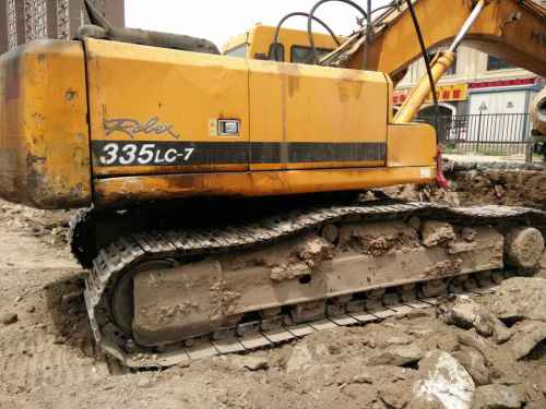 内蒙古出售转让二手6553小时2008年现代R335LC挖掘机
