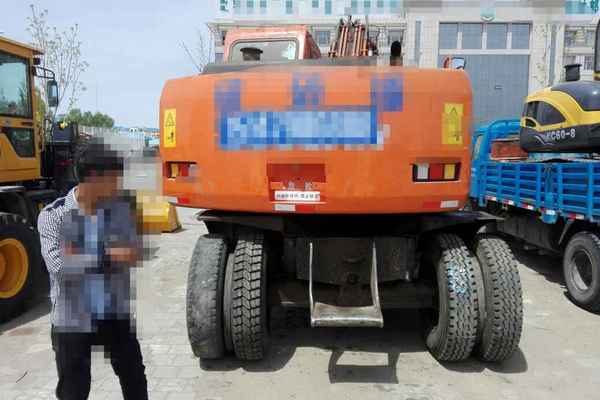 内蒙古出售转让二手10000小时2007年斗山轮挖DH150W挖掘机