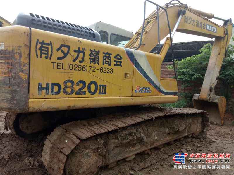 广东出售转让二手8300小时2006年加藤HD820III挖掘机
