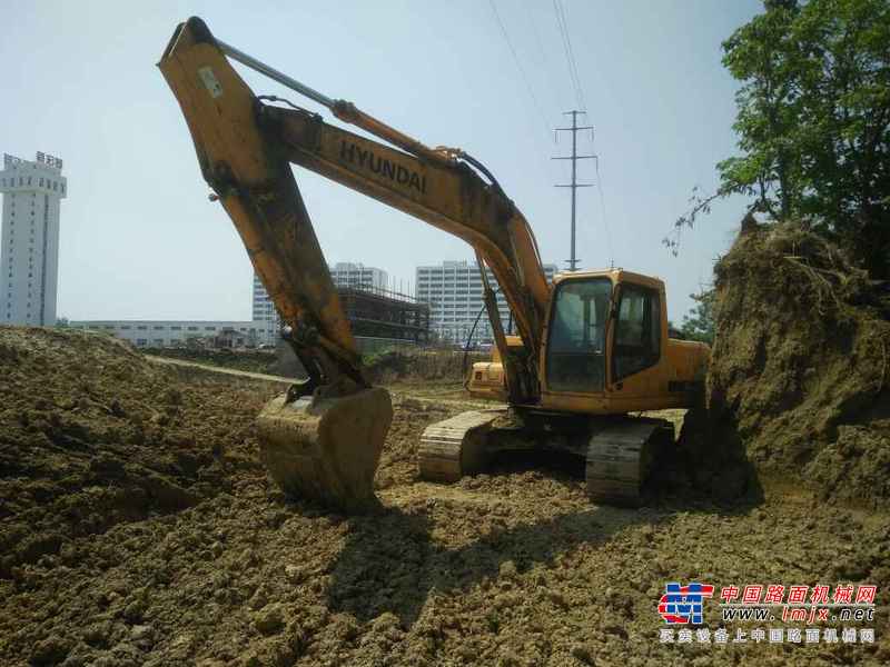 湖北出售转让二手10783小时2007年现代R215挖掘机