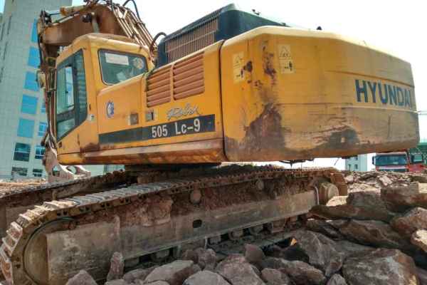 浙江出售转让二手6894小时2009年现代R455LC挖掘机