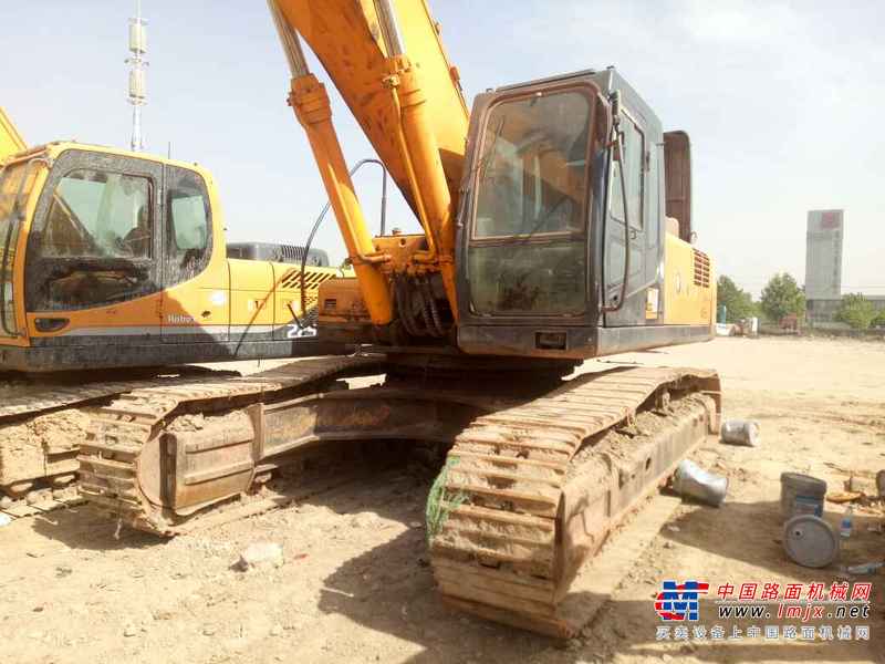 河南出售转让二手3800小时2013年现代R455LC挖掘机